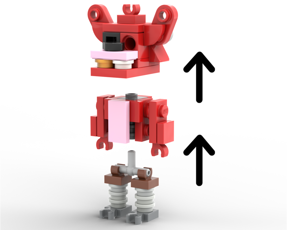 LEGO MOC-255322 FNaF 1 Foxy by CodaCytro | Rebrickable - Build with LEGO