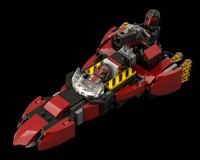 Mandalorian Rocketship speeder 2x 75449 Alt built