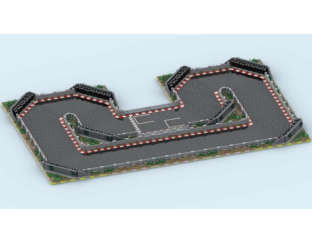 LEGO MOC-255386 MILS Racetrack Straight V1 by Bricktopolis ...