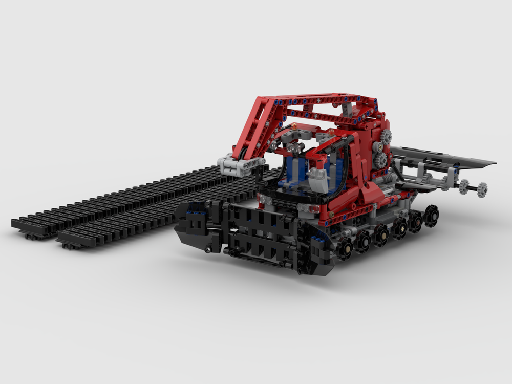 LEGO MOC-255387 motorized Snow groomer 8263 with winch by cacatúa ...