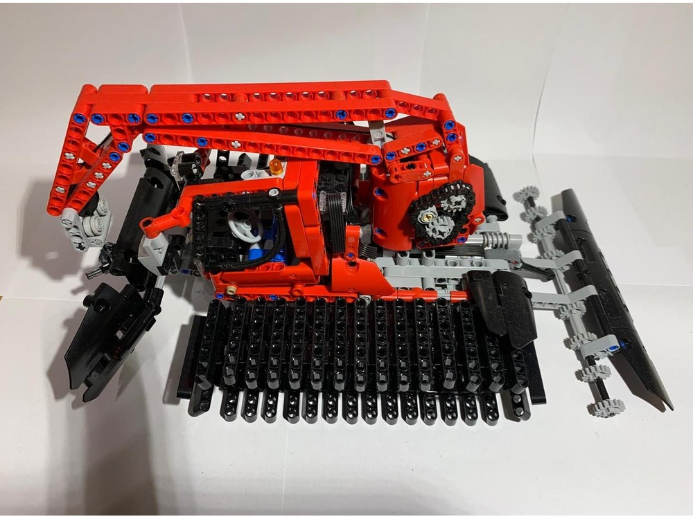 LEGO MOC-255387 motorized Snow groomer 8263 with winch by cacatúa ...
