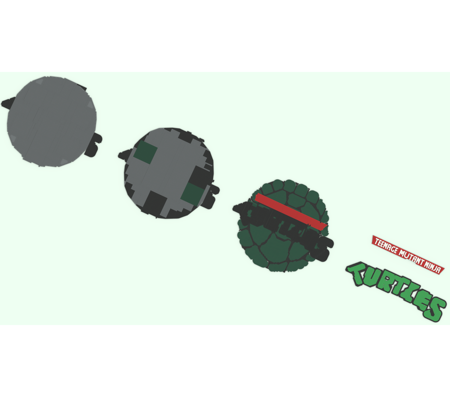 LEGO MOC-255428 Turtle Shell Emblem Display – Custom Brick-Built ...