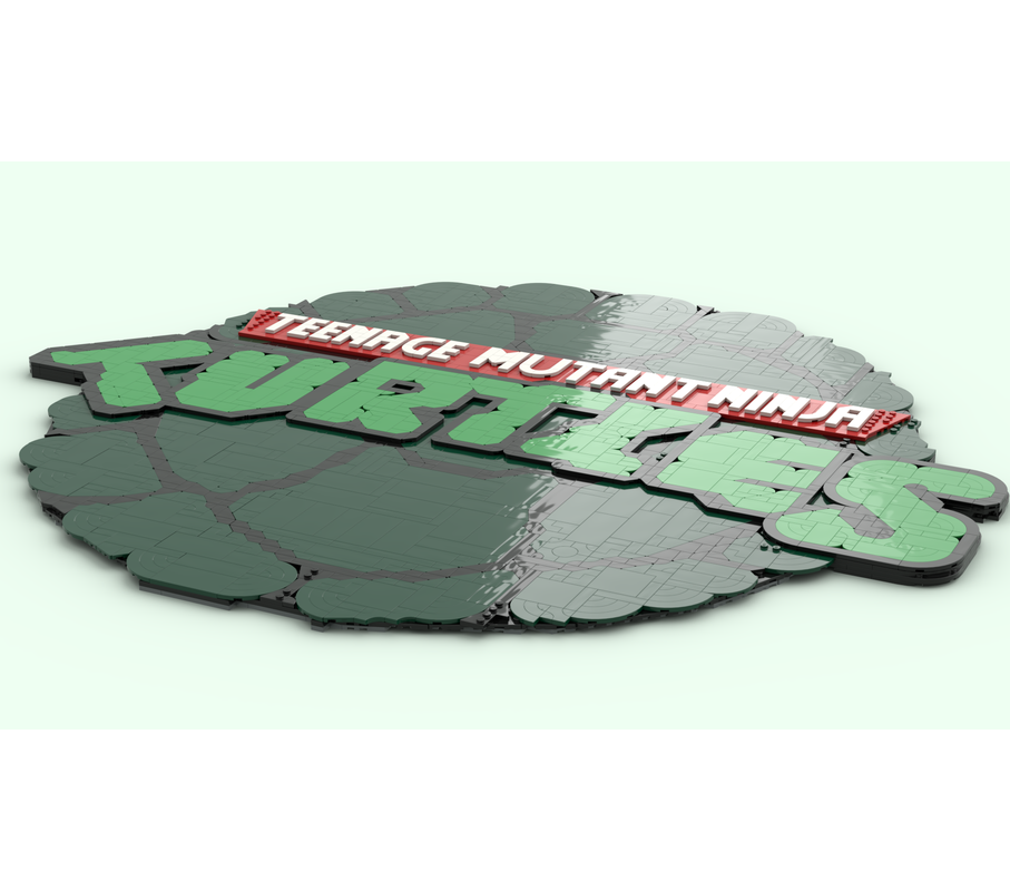 LEGO MOC-255428 Turtle Shell Emblem Display – Custom Brick-Built ...