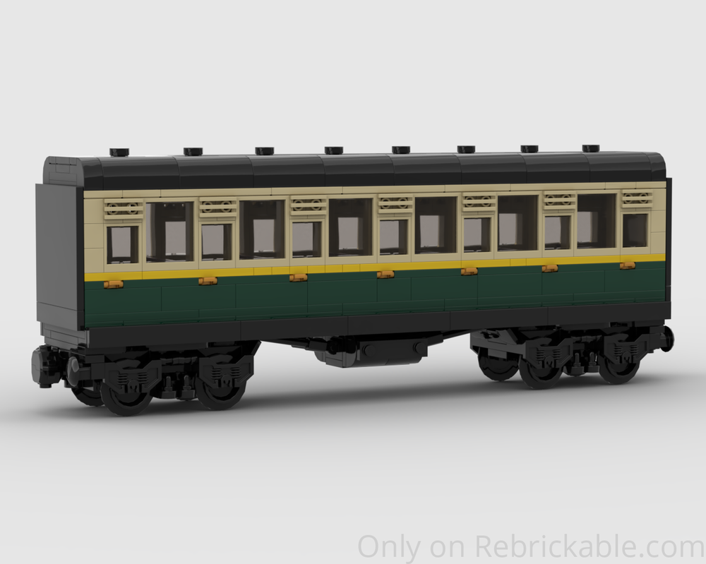 LEGO MOC-255442 Passenger Train Express Coach (6-wide) by