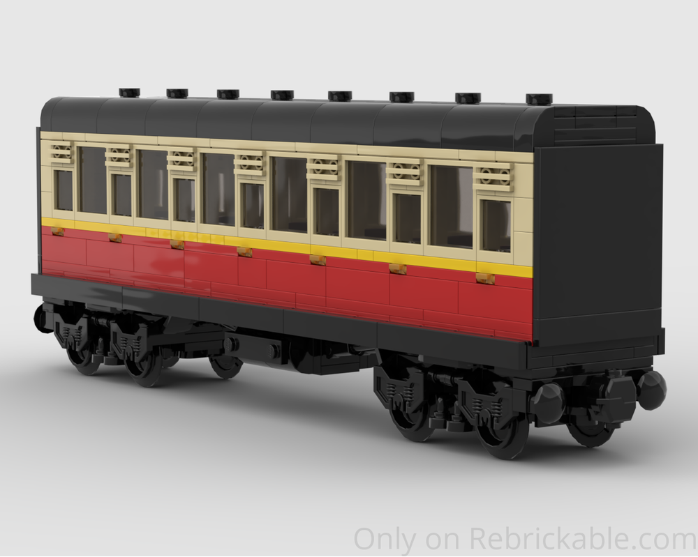 まりりんごページ LEGO MOC-255442 Passenger Train Express Coach (6-wide) by