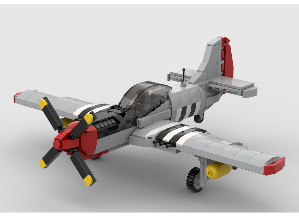 LEGO MOC-255483 P-51 Mustang - WW2 American Fighter Plane by Blueczarmo ...
