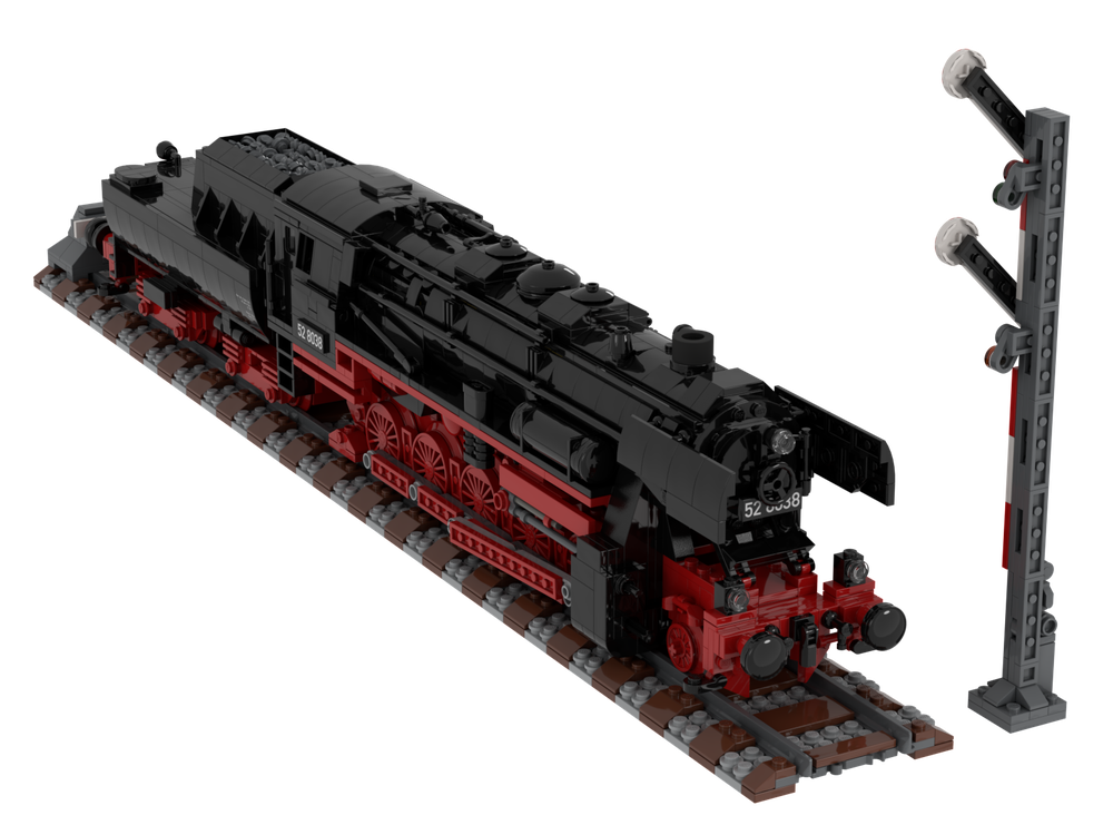 LEGO MOC German Class 52.80 Steam by TOPACES | Rebrickable - Build with LEGO