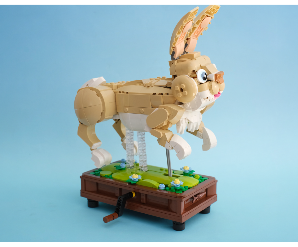 LEGO MOC-255700 Bouncing Bunny: Turn Crank for Running Movement! by ...
