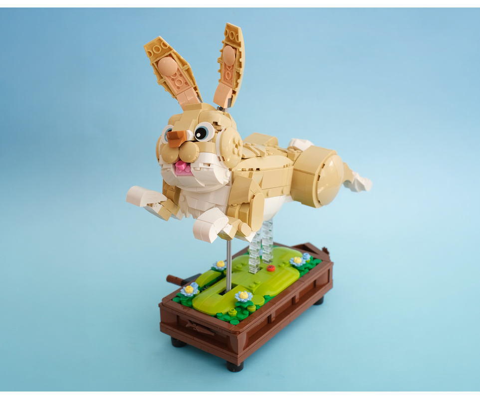 LEGO MOC-255700 Bouncing Bunny: Turn Crank for Running Movement! by ...
