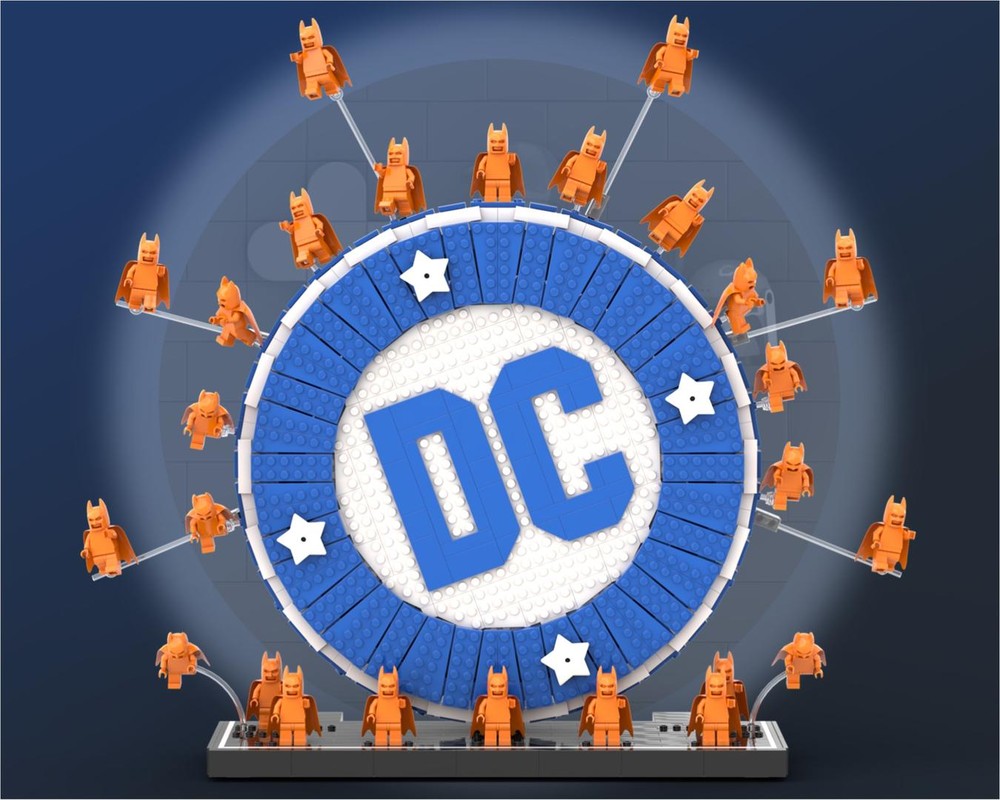 LEGO MOC-255717 DC Logo & Display - 1976 & 2024 by the_bricked_cave ...