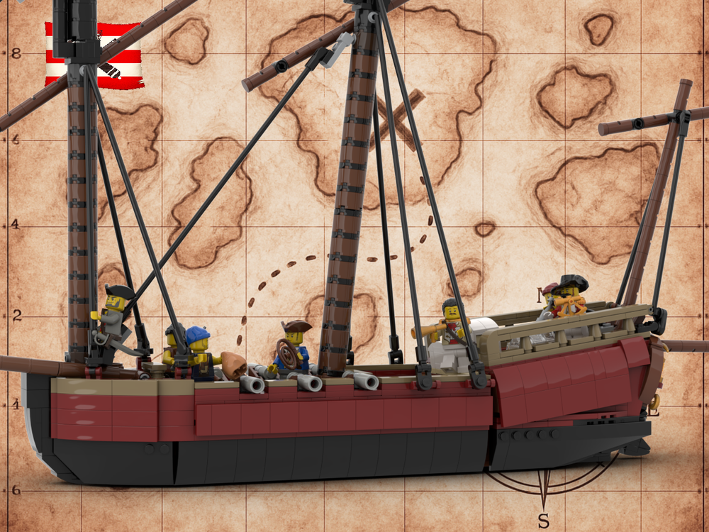 LEGO MOC-255718 ⚔️ RED FACTION PRIVATEER LUGGER 