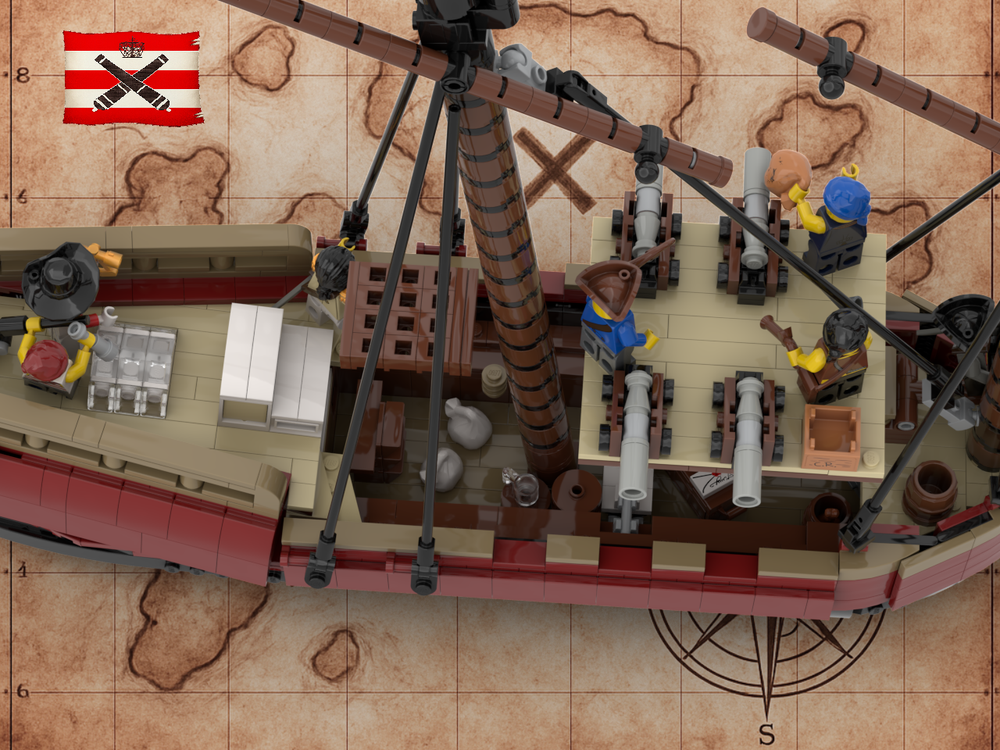 LEGO MOC-255718 ⚔️ RED FACTION PRIVATEER LUGGER 