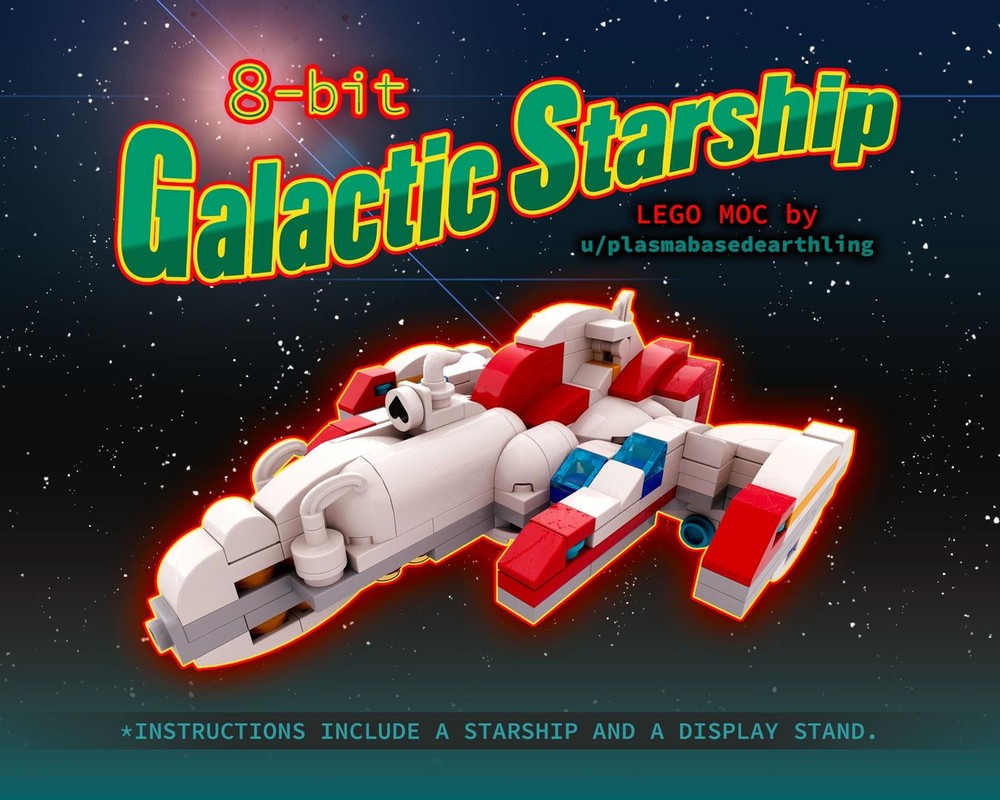 LEGO MOC-255787 8-bit Galactic Starship by PlasmaBasedEarthling ...