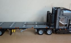 lowboy trailer rebrickable moc semitrailer