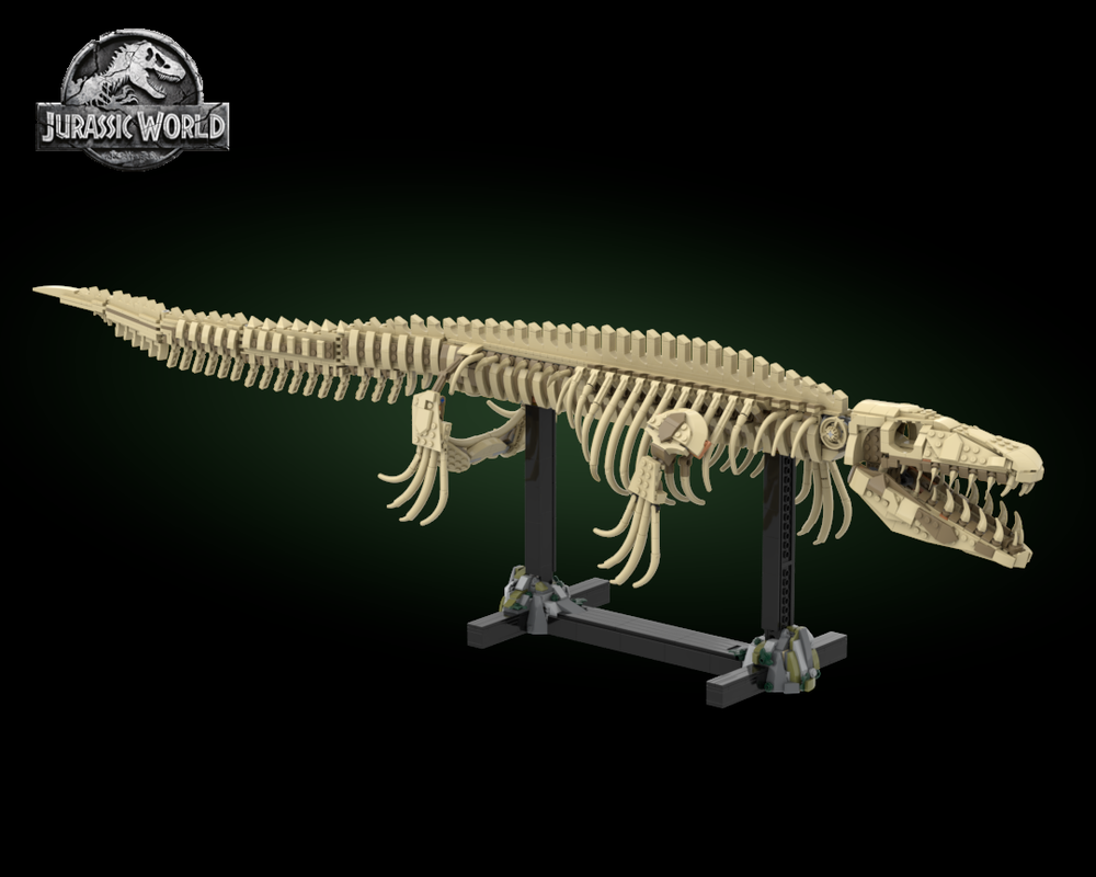 LEGO MOC-255918 Mosasaurus fossil by MustacheMeneer | Rebrickable