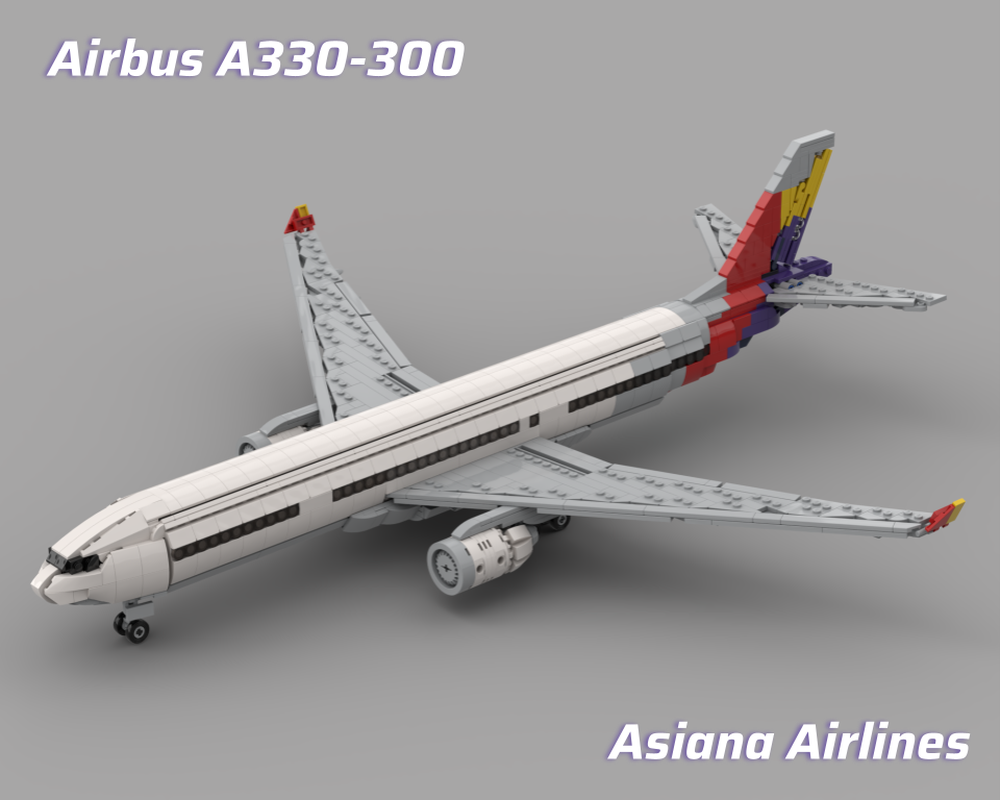 LEGO MOC-255974 Airbus A330-300 - Asiana Airlines Livery (1:100