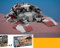 40755 2 x 75449 Mauldalorian TX-130T Saber-class Republic Fighter Tank
