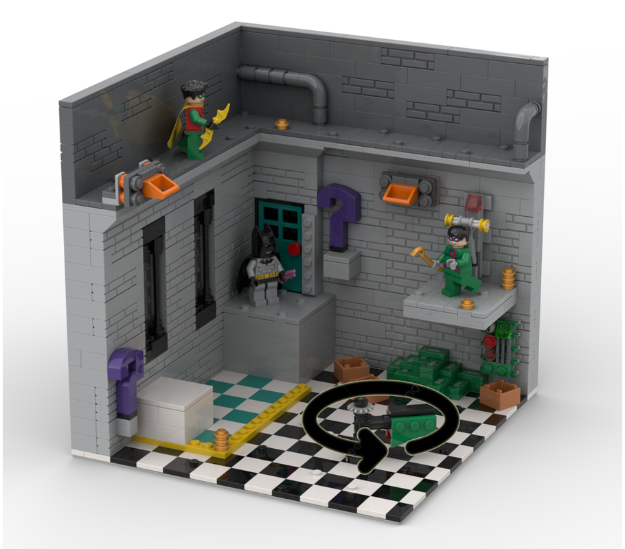 LEGO MOC-256144 The riddler- Vault of riddles by Txizu | Rebrickable ...