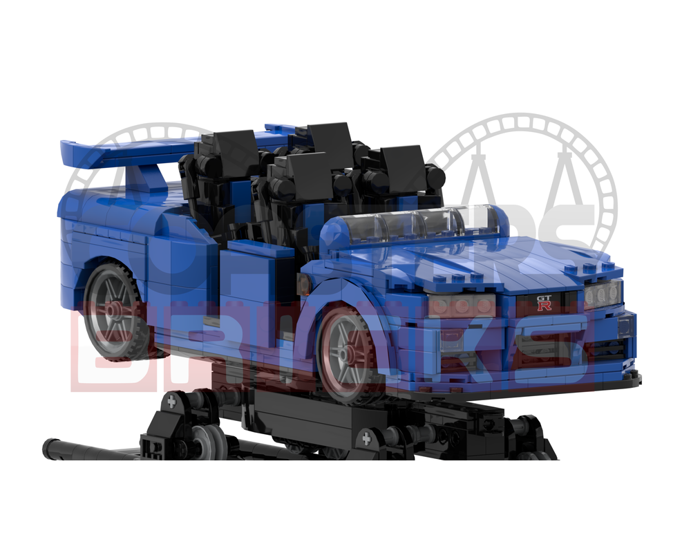 LEGO MOC-256201 FAST & FURIOUS HOLLYWOOD Drift / Nissan Skyline R34 GTR ...