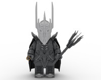 The Lord of the Ring - Sauron megafigure (fits the official Lego helmet)