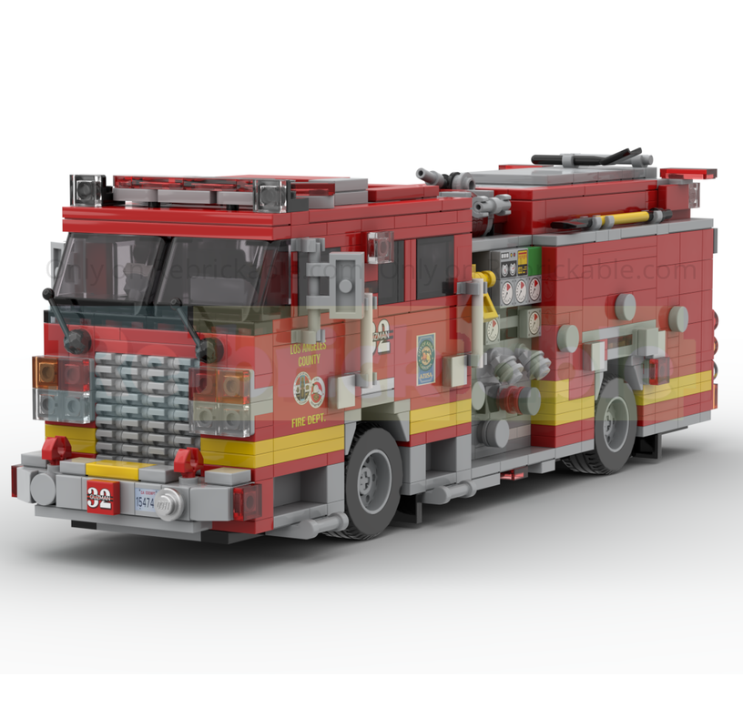 LEGO MOC-256293 2018 KME Predator Severe Fire Engine LACoFD by Silver ...
