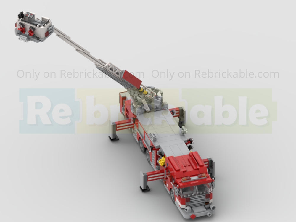 LEGO MOC-256504 Fire Ladder Truck by HMMWVmocs | Rebrickable - Build ...
