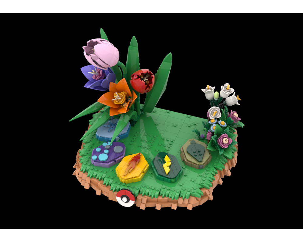 LEGO MOC-256652 The Evolution Garden - Set 72151 Display Base by