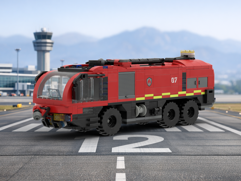 LEGO MOC-256674 Airport Fire Truck by ickzorn | Rebrickable - Build ...