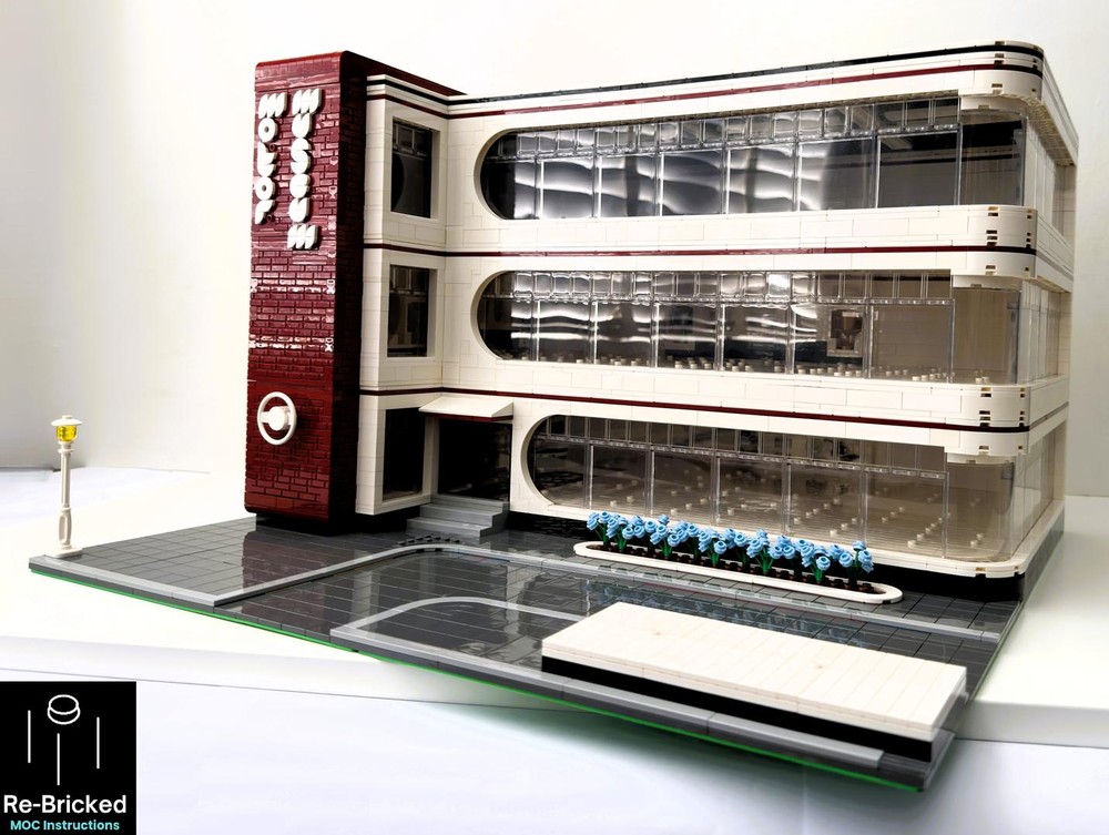 LEGO MOC-256799 Motor Museum expandable Modular Building for cars