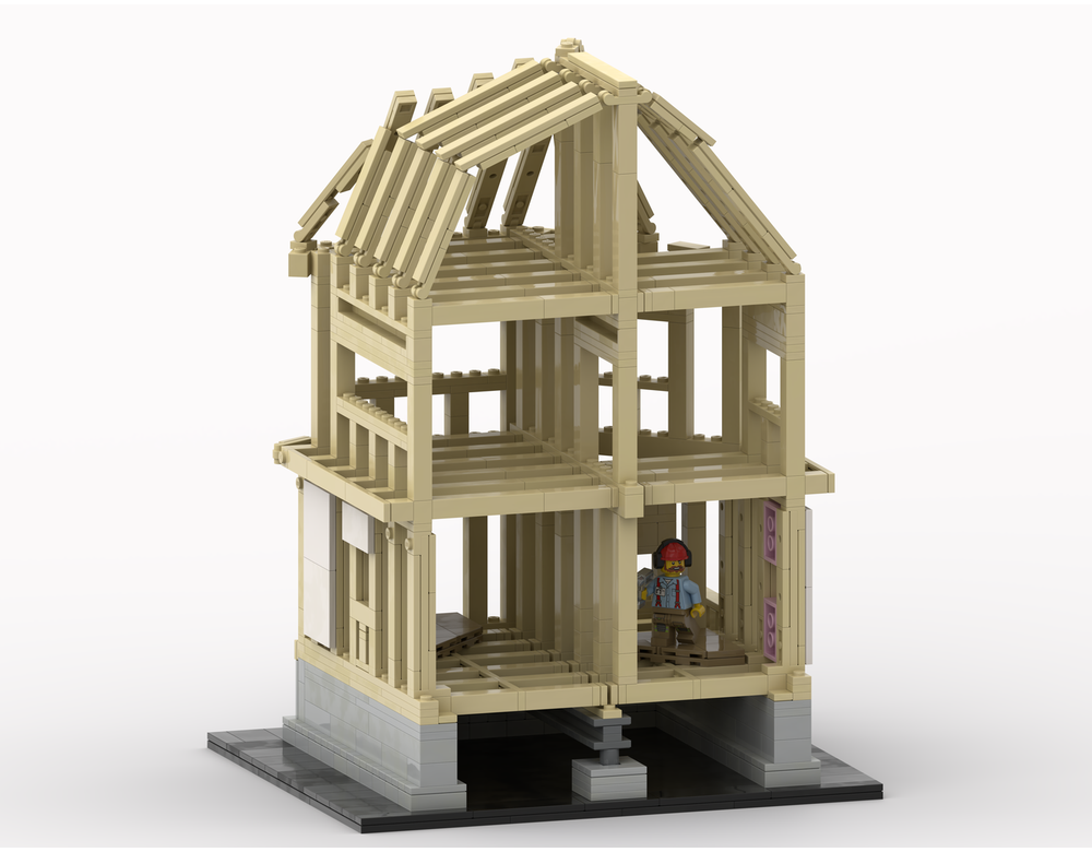 LEGO MOC-256809 Wood Frame House by Zardbricks | Rebrickable - Build ...