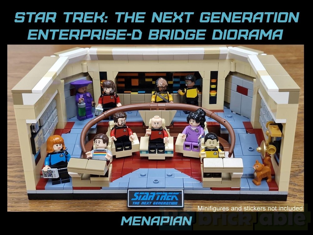 LEGO MOC-256838 Star Trek TNG Enterprise-D Bridge Diorama by
