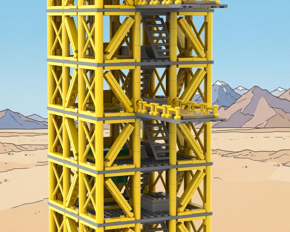 LEGO MOC-256900 Tintin Launch Tower for Moon Rocket #21367 by ...