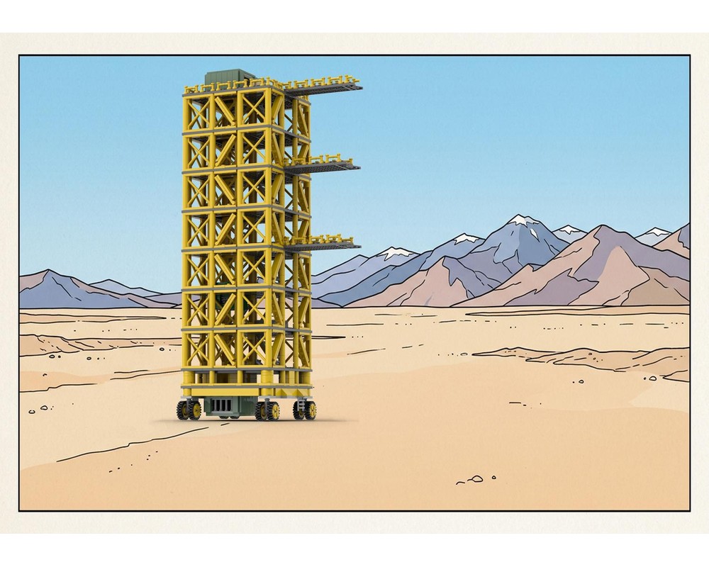 LEGO MOC-256900 Tintin Launch Tower for Moon Rocket #21367 by ...