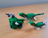Family Gecko, Dragonfly & Bush