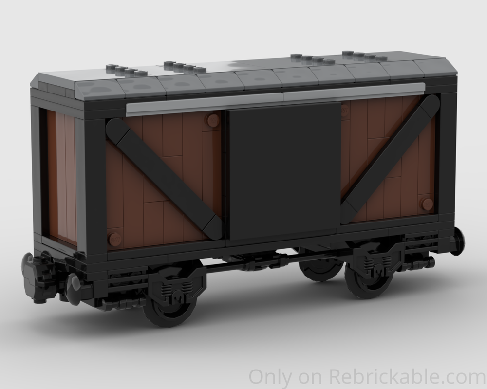 LEGO MOC-257013 Cargo Train Box Car (6-wide) by DailyWeeklyBuilds ...