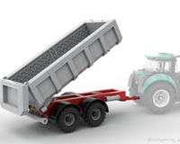 Dump / Tipping trailer lego city tractor 60498