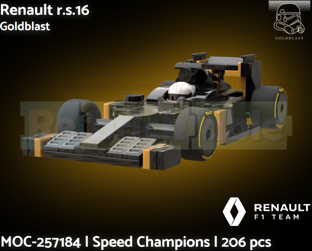 LEGO MOC-257184 Renault r.s.16 by Goldblast | Rebrickable - Build with LEGO