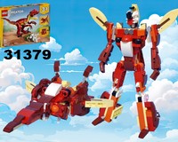Transformers Space Cruise using set 31379 Fierce Dinosaur