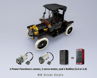 [RC] LEGO Icon 11376 Ford Model T with 1 PF L and 1 Servo motor