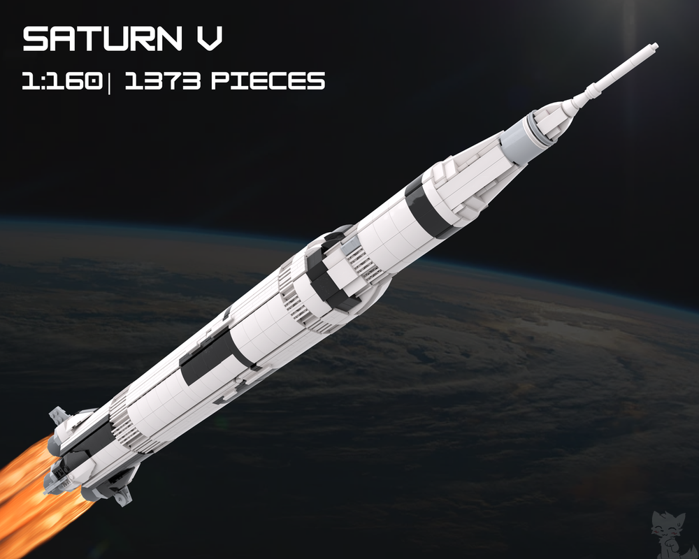 LEGO MOC-257439 Saturn V | 1:160 by emrysbricks | Rebrickable - Build ...