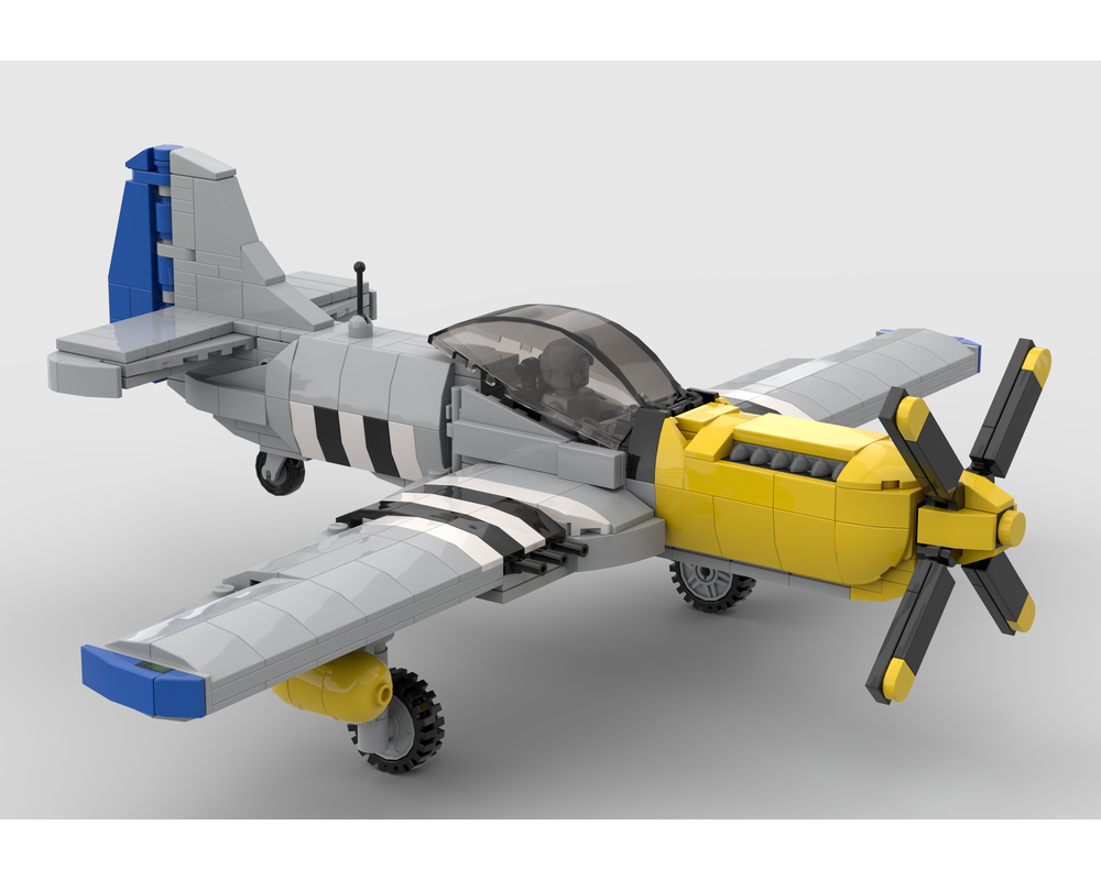 LEGO MOC-257527 P-51 Mustang - WW2 American Fighter Plane by Blueczarmo ...