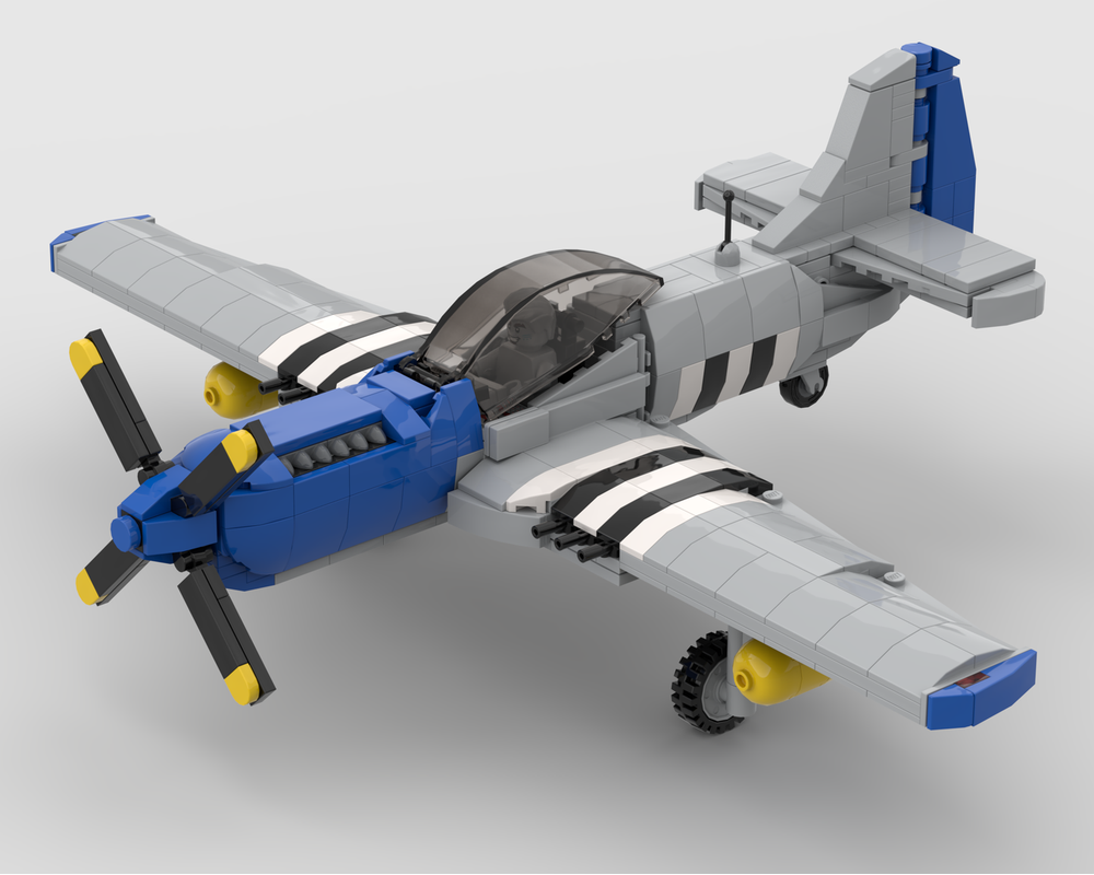 LEGO MOC-257532 P-51 Mustang - WW2 American Fighter Plane by Blueczarmo ...
