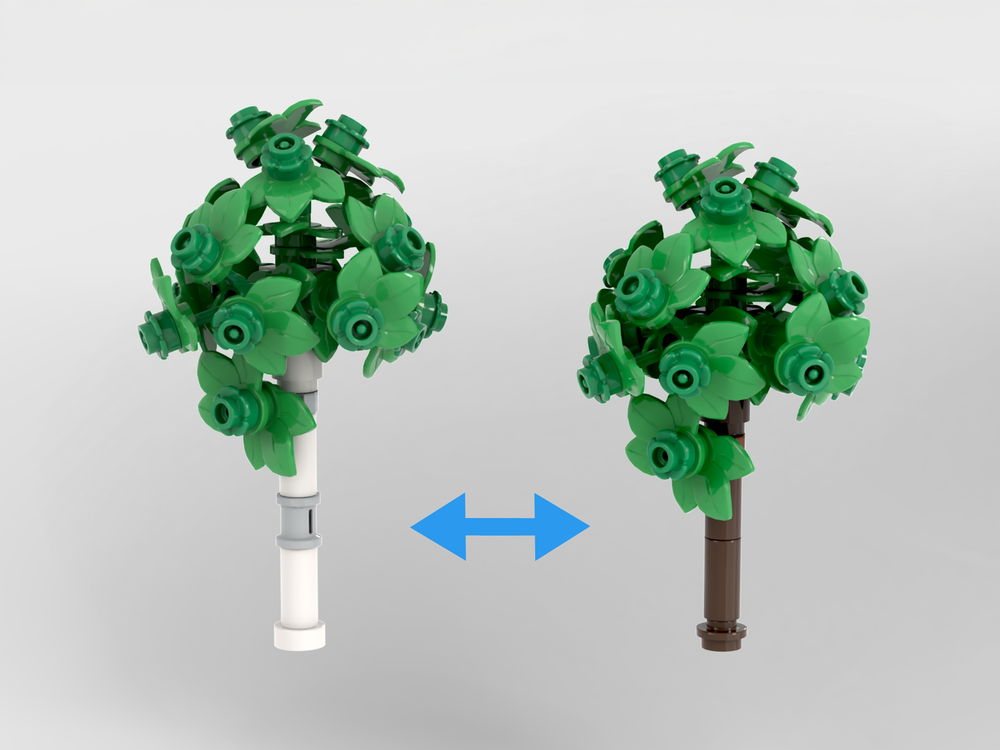 LEGO MOC-257632 Park Bench and Birch Tree by paulbonn_ | Rebrickable ...