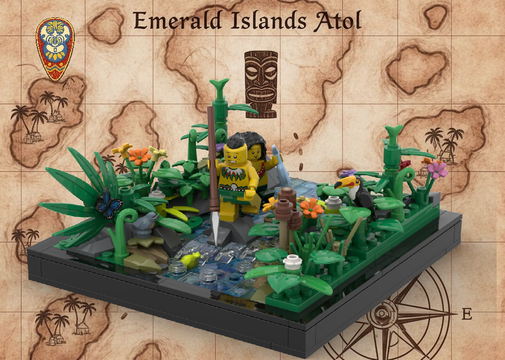 Project WILD 本編　水辺編　セット LEGO MOC-257946 🌿 River Crossing - Through the Jungle Stream