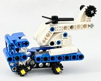 30736 Helicopter and flatbed truck