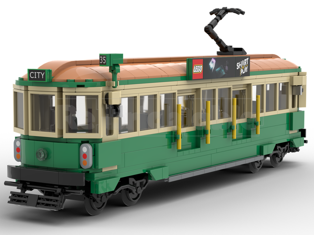 LEGO MOC-258342 W8-class Tram (8-wide L Gauge) by Succulentus ...