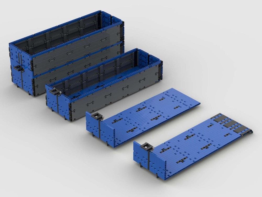LEGO MOC-258470 Roll-Off containers and cargo beds for the RC hooklift ...