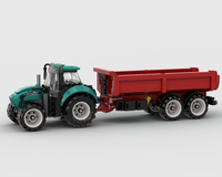 Dump trailer with Lego city tractor 60498
