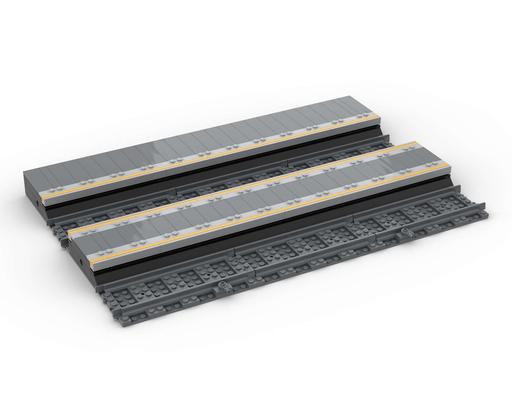 LEGO MOC-258576 Brick Cross two track plattform extension by sheimro76 ...
