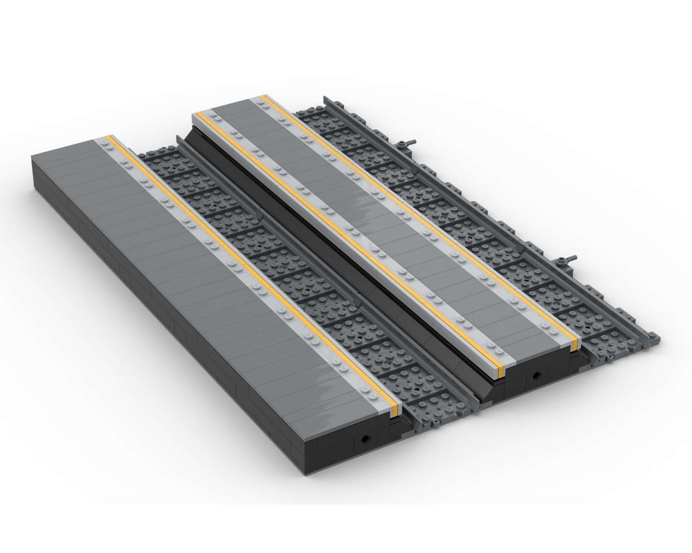LEGO MOC-258576 Brick Cross two track plattform extension by sheimro76 ...